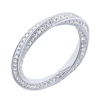 Серебряное кольцо с фианитами - 2045957