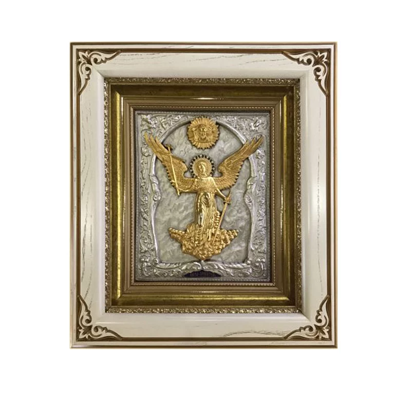 Икона "Ангел Хранитель" серебряная. Артикул 158 А: цена, отзывы, фото – купить в интернет-магазине AURUM