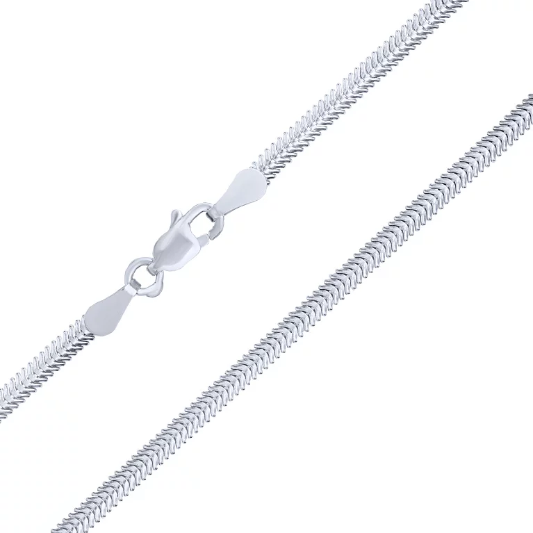 Ланцюжок срібний плетіння снейк. Артикул 7508/Тпр-140: ціна, відгуки, фото – купити в інтернет-магазині AURUM