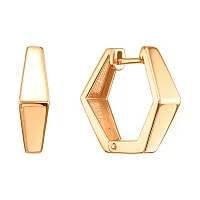 Сережки-кольца из красного золота. Артикул 2009306101: цена, отзывы, фото – купить в интернет-магазине AURUM