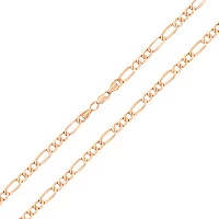Цепочка из красного золота  плетение Фигаро. Артикул 306003: цена, отзывы, фото – купить в интернет-магазине AURUM