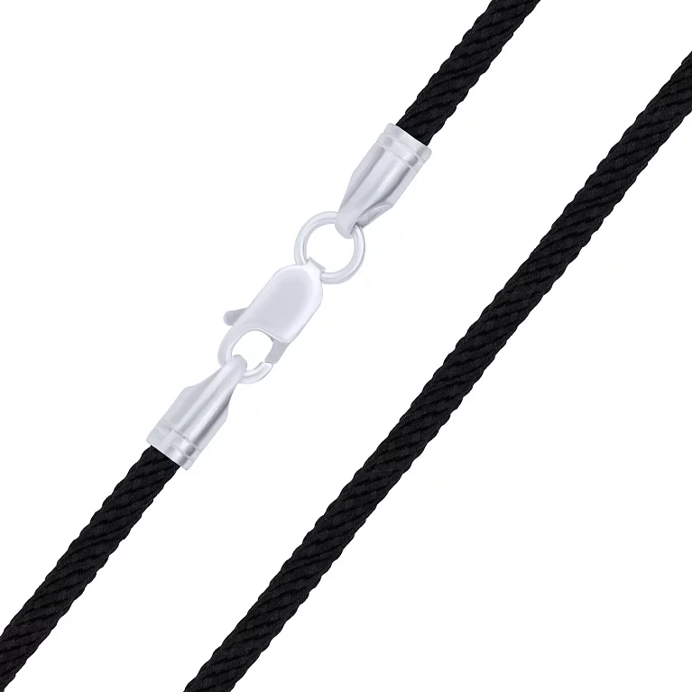 Шовковий шнурок зі сріблом. Артикул 7307/42502/44: ціна, відгуки, фото – купити в інтернет-магазині AURUM