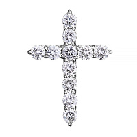 Декоративний хрестик з діамантами. Артикул 3107586202: ціна, відгуки, фото – купити в інтернет-магазині AURUM