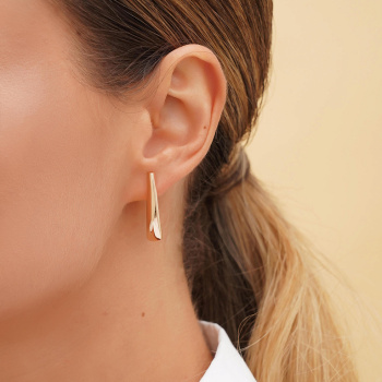 Сережки из красного золота - 959215