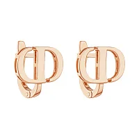 Серьги из красного золота в стиле fashion - 1986531