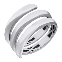 Кольцо серебряное с платиновым покрытием. Артикул 7501/500770-Пл: цена, отзывы, фото – купить в интернет-магазине AURUM
