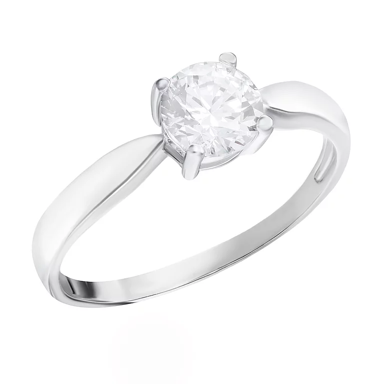 Серебряное кольцо с фианитом. Артикул 7501/К2С/455: цена, отзывы, фото – купить в интернет-магазине AURUM