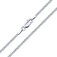 Срібний ланцюжок у мінімалістичному стилі у плетінні панцир - 1964092