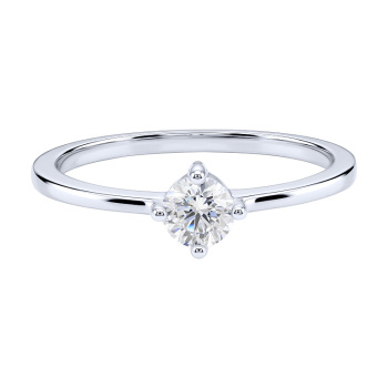 Кольцо из серебра с фианитом - 2205780