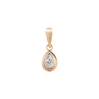 Підвіска золота з діамантом. Артикул П182: ціна, відгуки, фото – купити в інтернет-магазині AURUM