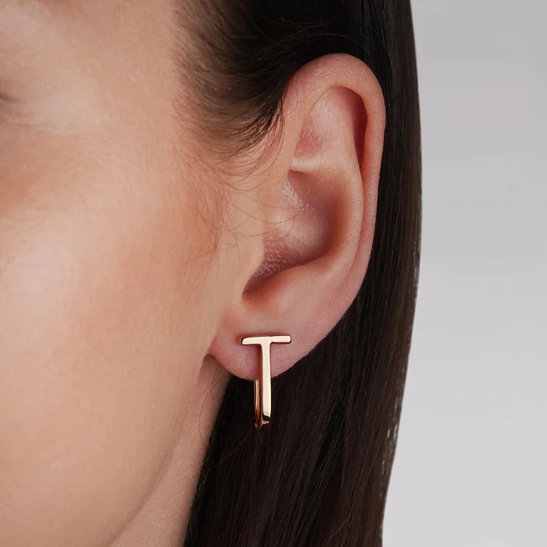 Сережки у червоному золоті - 2217806