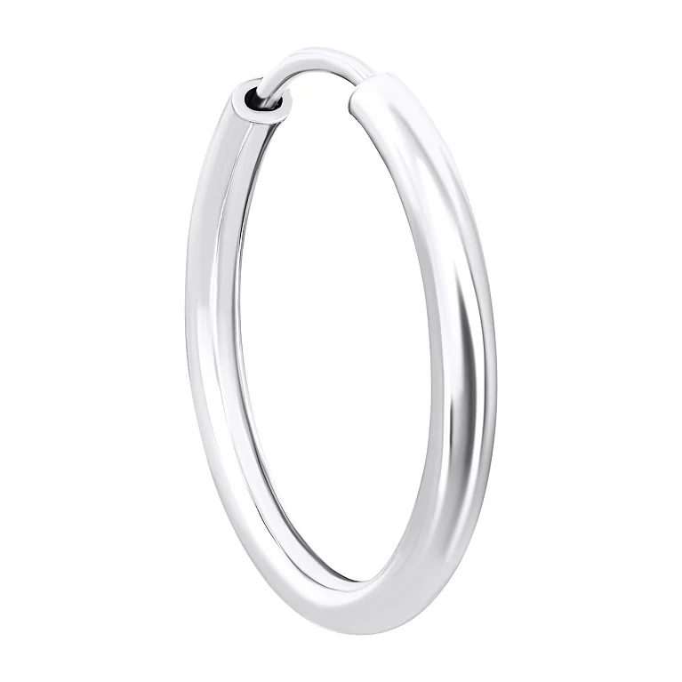 Серебрянная моносережка-кольцо. Артикул 7502/25115_1: цена, отзывы, фото – купить в интернет-магазине AURUM