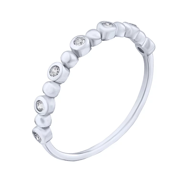 Серебряное кольцо с фианитами. Артикул 7501/6230: цена, отзывы, фото – купить в интернет-магазине AURUM