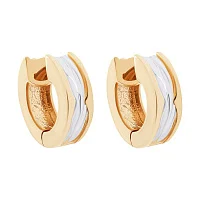 Золоті сережки-кільця "Булгарі" - 1512076