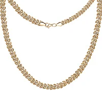 Кольє з червоного золота з плетінням фантазія - 967358