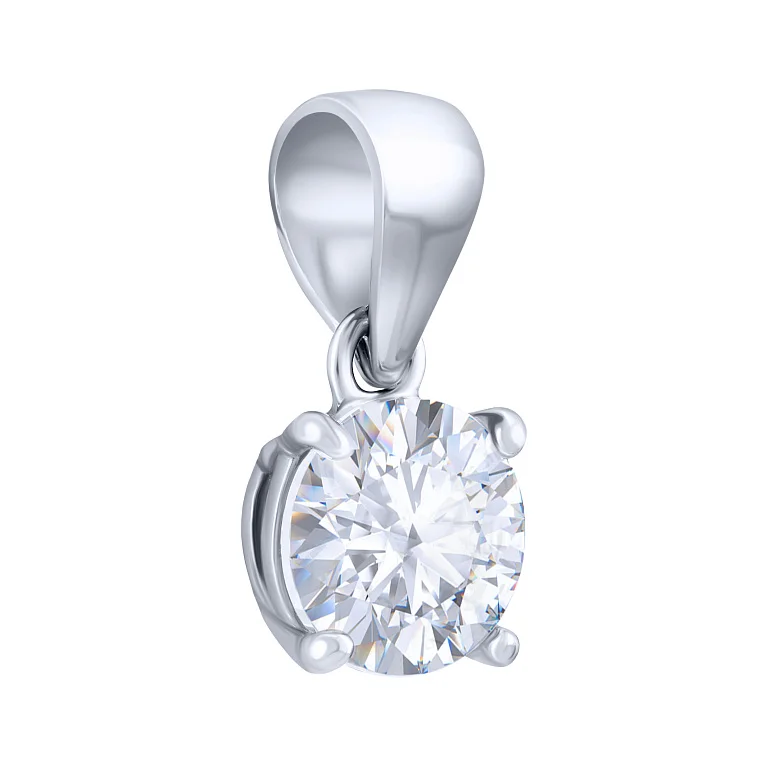 Срібний підвіс з фіанітом - 2077059