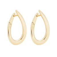 Сережки "Крапля"з червоного золота  - 964864
