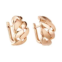 Сережки із червоного золота "Ланцюг"  - 2133735