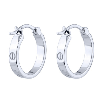 Серьги-кольца из серебра - 2268248