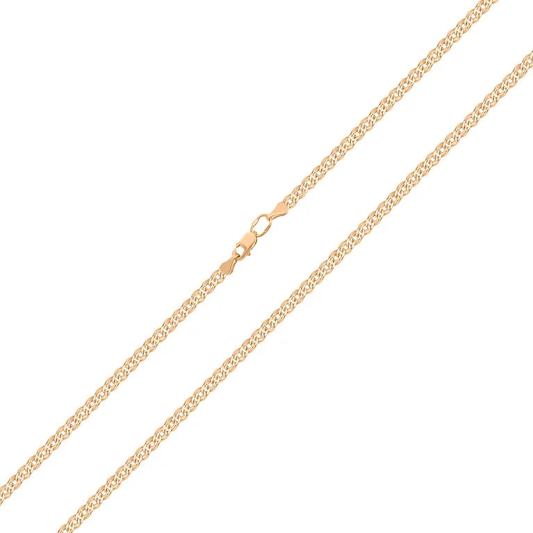 Ланцюг з червоного золота з плетінням мона ліза - 963964