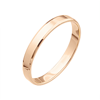 Обручальное кольцо Американка из красного золота . Артикул 239230: цена, отзывы, фото – купить в интернет-магазине AURUM
