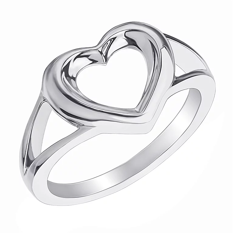 Кольцо серебряное Сердечко. Артикул 7501/4102: цена, отзывы, фото – купить в интернет-магазине AURUM