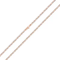 Ланцюг з комбінованого золота плетіння барака - 813263