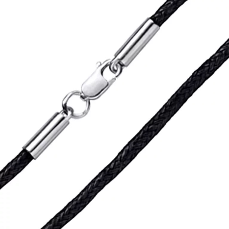 Шелковый шнурок с серебряным замком. Артикул 7308/1444: цена, отзывы, фото – купить в интернет-магазине AURUM