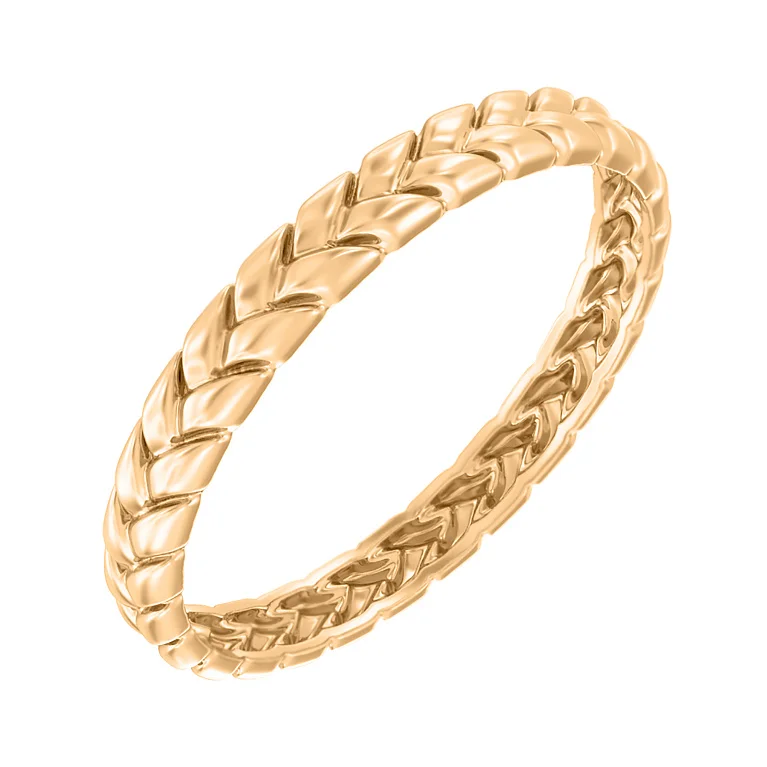 Кольцо "Колосок" в красном золоте - 2115485