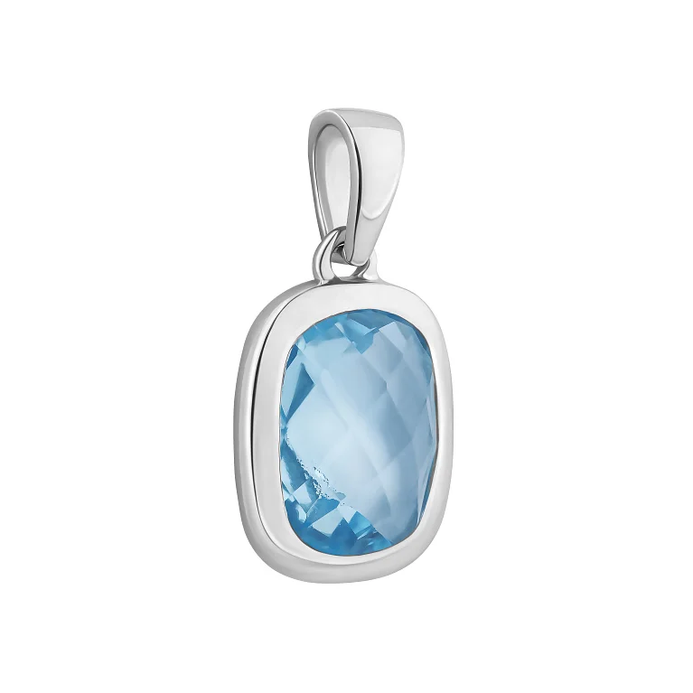 Срібний підвіс з топазом - 2137767