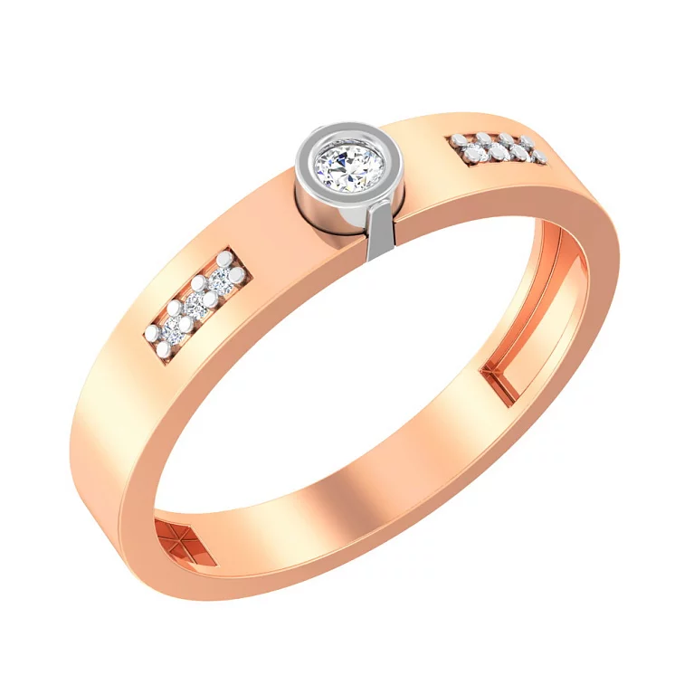 Золотое кольцо с фианитом. Артикул 149500: цена, отзывы, фото – купить в интернет-магазине AURUM