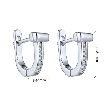 Серьги из серебра с фианитами  - 2205883