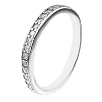 Кольцо серебряное с дорожкой циркона. Артикул 7501/ЛК-0019р: цена, отзывы, фото – купить в интернет-магазине AURUM