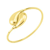 Футуристический браслет из желтого золота "Капля" - 2088203