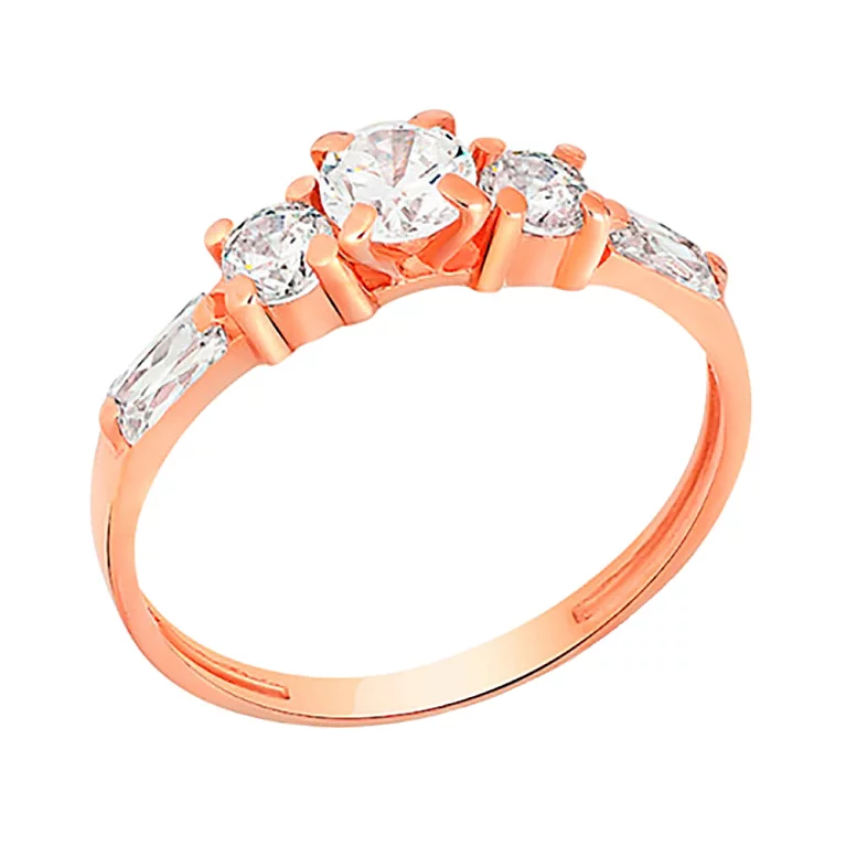 Золотое кольцо с фианитом. Артикул 140437: цена, отзывы, фото – купить в интернет-магазине AURUM