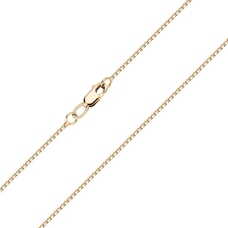 Цепочка из красного золота венецианское плетение - 2166160