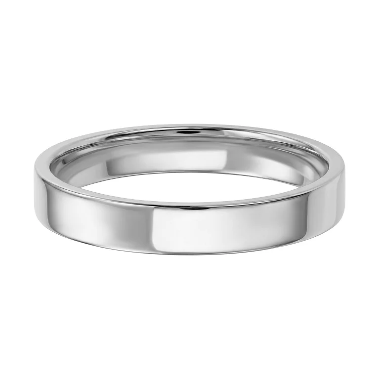 Обручальное кольцо из белого золота  - 2229355