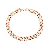 Браслет в красном золоте плетение панцирь - 2178289