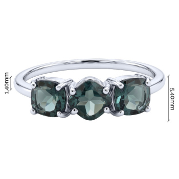 Серебряное кольцо с топазом лондон - 2287204