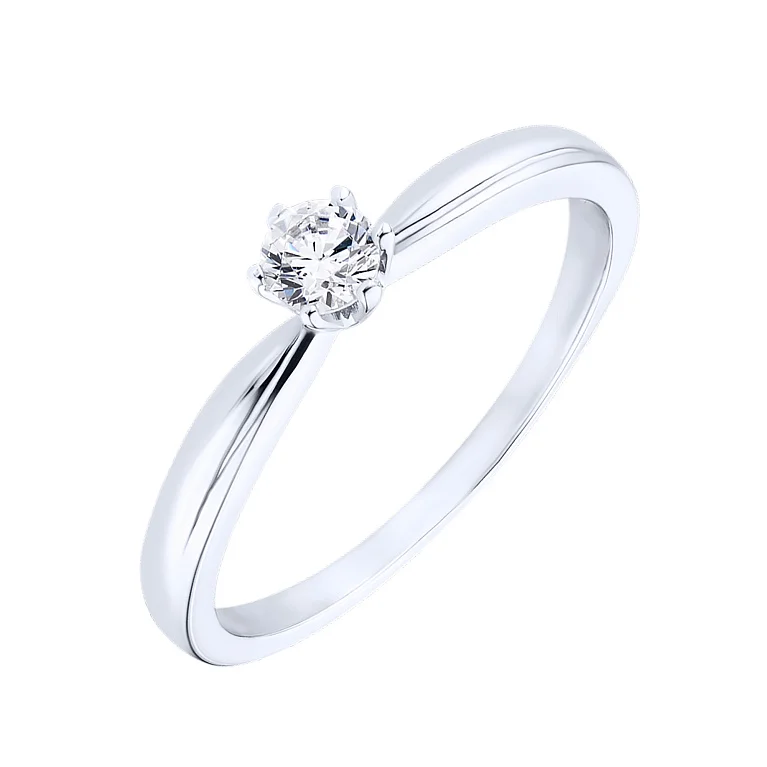 Срібна каблучка з фіанітом - 2186964