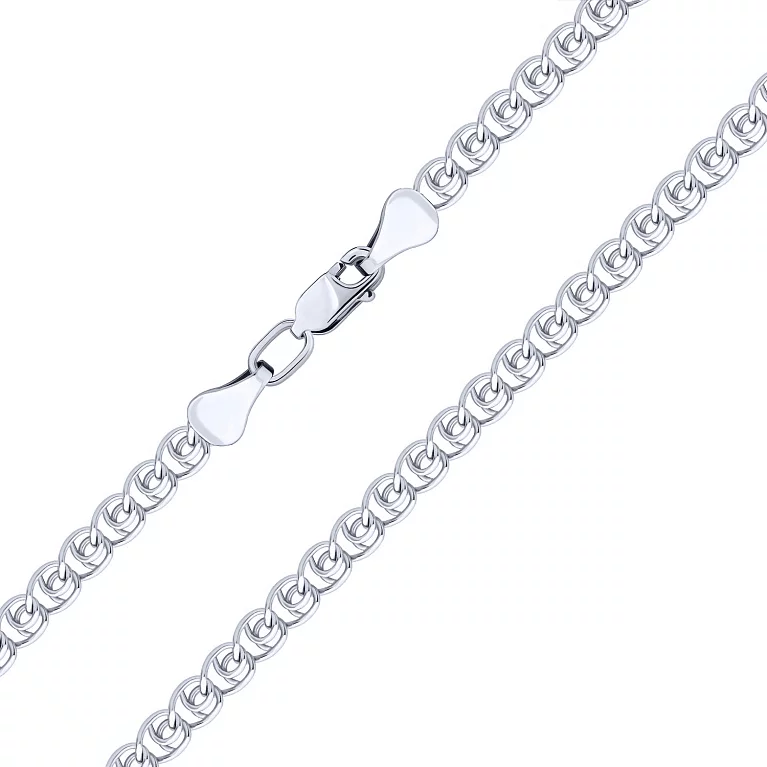 Ланцюжок срібний плетіння лав. Артикул 7508/Лр-40: ціна, відгуки, фото – купити в інтернет-магазині AURUM
