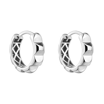 Серьги-кольца из белого золота - 2149614