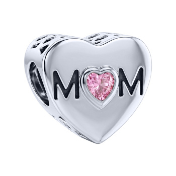 Шарм зі срібла "Мати" з альпінітом та чорнінням  - 2250615