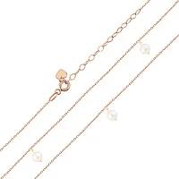 Кольє з підвісами з перлів "Кульки" якірне плетіння - 2102183