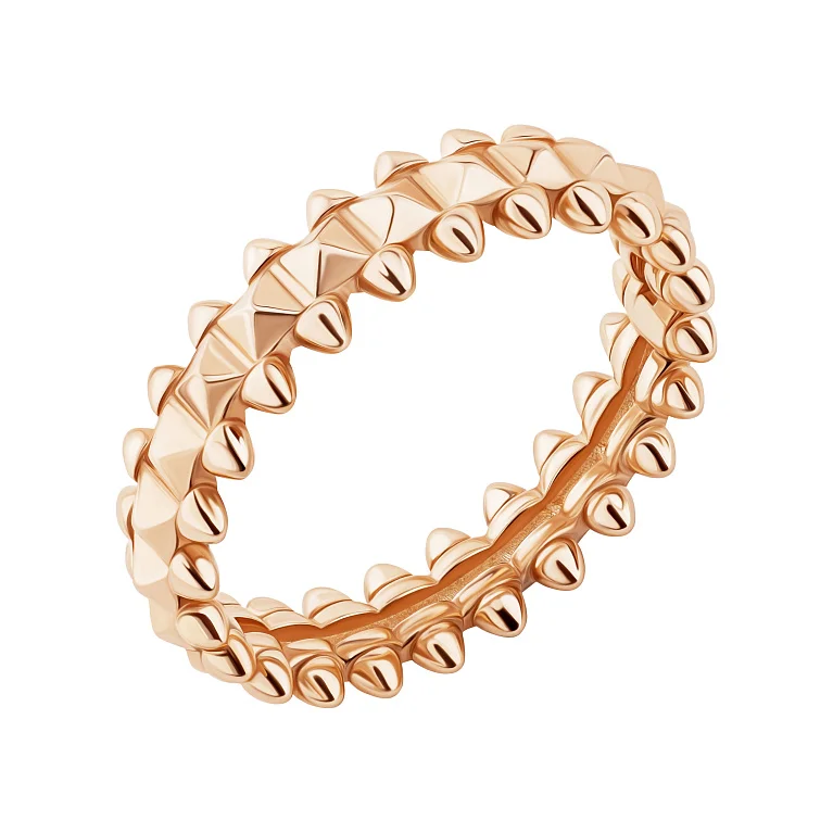 Каблучка "Clash" з червоного золота - 1976728