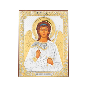Ікона зі срібла "Янгол Охоронець" - 1789248