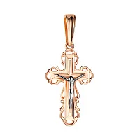Крестик из комбинированного золота - 973326