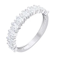 Каблучка зі срібла з фіанітами - 1549902