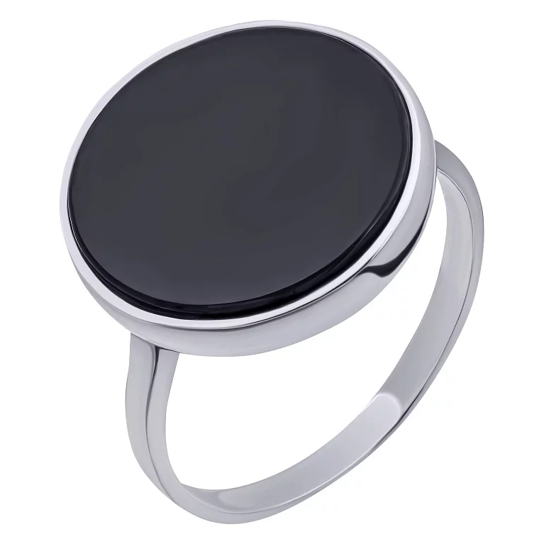 Кольцо серебряное с обсидианом. Артикул 7323.10к: цена, отзывы, фото – купить в интернет-магазине AURUM