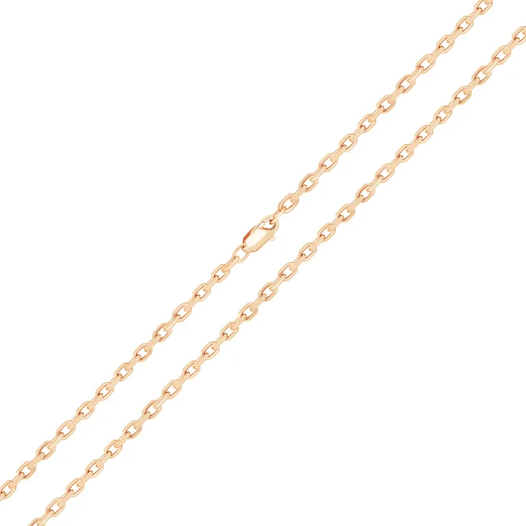 Ланцюжок із червоного золота якірне плетіння - 1543877